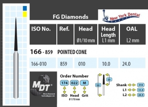 MDT Dijamantno svrdlo Fissura 166-010XF