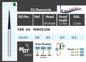 MDT Dijamantno svrdlo Fissura 166-014C