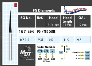 MDT Dijamantno svrdlo Fissura 167-012F