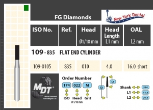 MDT Dijamantno svrdlo valjak 109-010SC