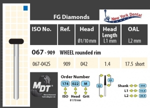 MDT Dijamantno svrdlo Kolo 067-042SM