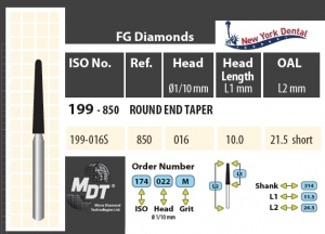 MDT Dijamantno svrdlo stožac sa zaobljenim krajem 199-016SF
