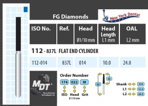 MDT Dijamantno svrdlo valjak 112-014M