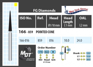 MDT Dijamantno svrdlo Fissura 166-016XF