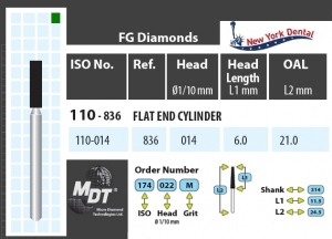MDT Dijamantno svrdlo valjak 110-014C