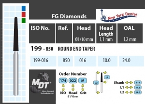 MDT Dijamantno svrdlo stožac sa zaobljenim krajem 199-016C