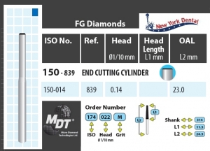 MDT Dijamantno svrdlo Vállpreparáló 150-014M