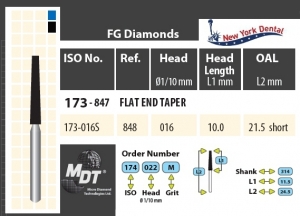 MDT Dijamantno svrdlo stožac sa odrezanim krajem 173-016SM