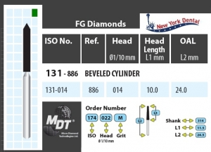MDT Dijamantno svrdlo valjak sa oštrim krajem 131-014C