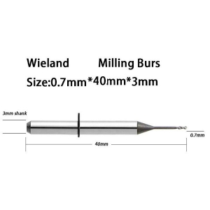ZircoMill Wieland Select Freza 0,7 mm; W S 0,7