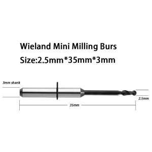 ZircoMill Wieland Mini Freza 2,5 mm; W M 2,5